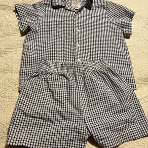 Gingham toddler Pajama Set